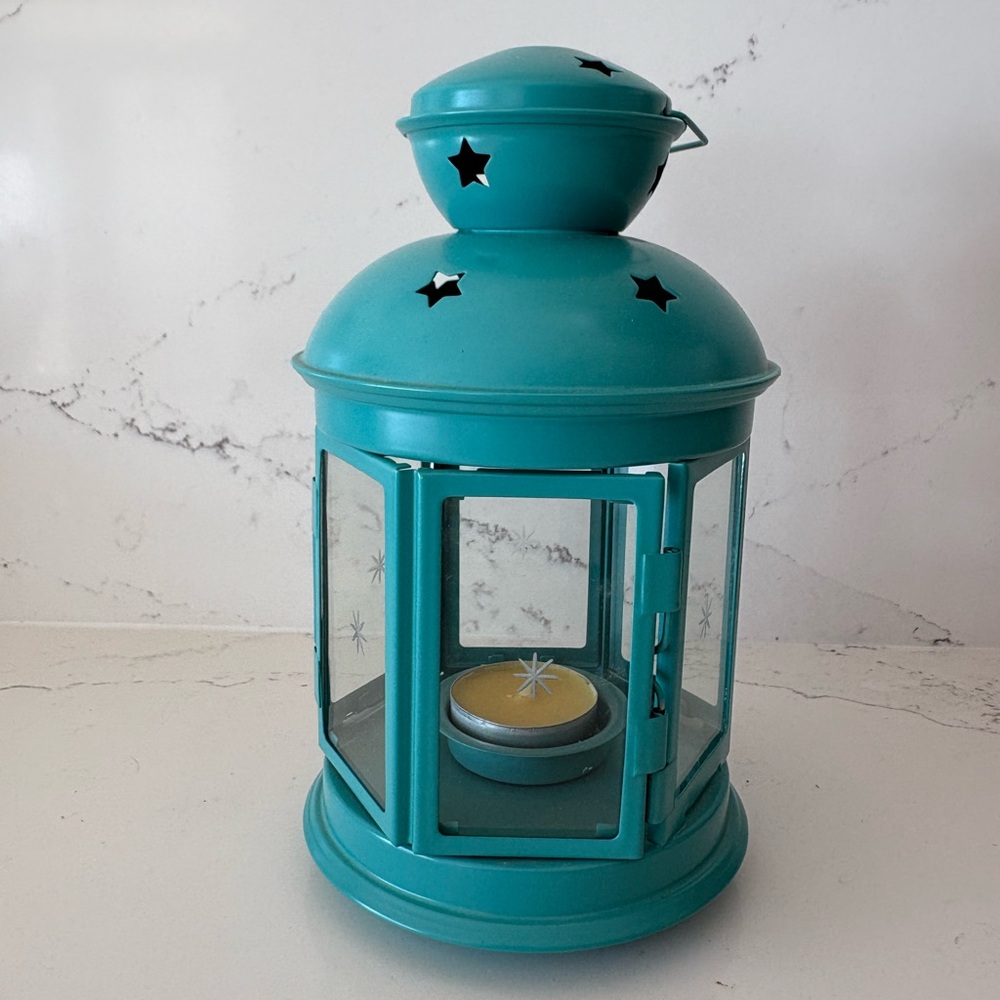 IKEA Turquoise Star Lantern